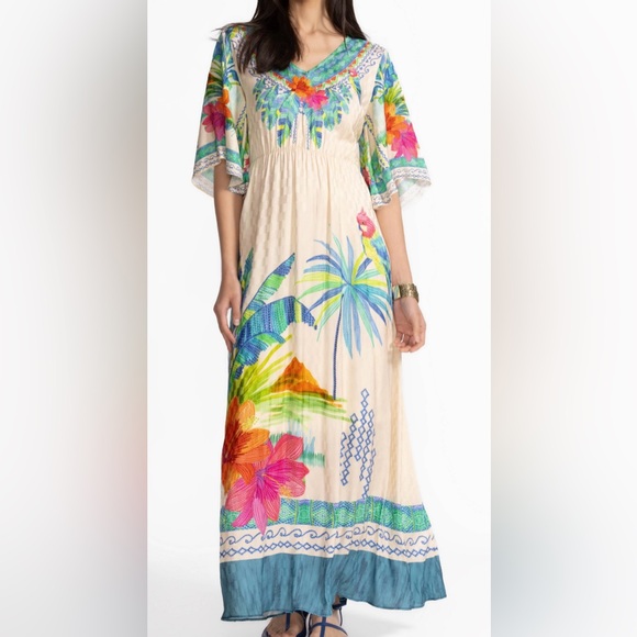 JOHNNY WAS TAMI MAXI DRESS********SIZE: LARGE - Picture 4 of 5